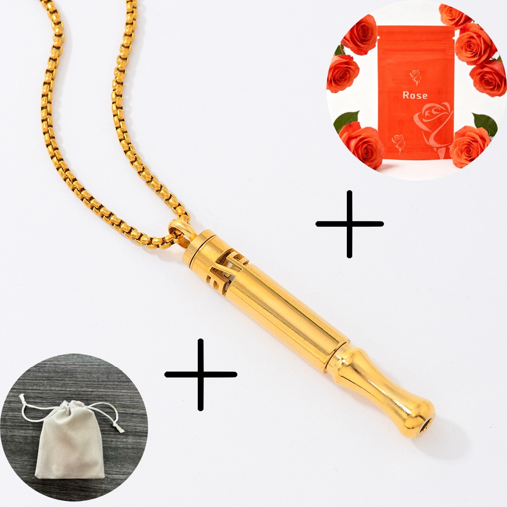 Trendy Geometric Pattern Meditation Necklace with Aromatherapy Pendant